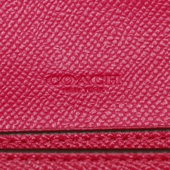 Coach F54009 Women’s Slim Envelope Magenta Wallet - Picture 8 of 8
